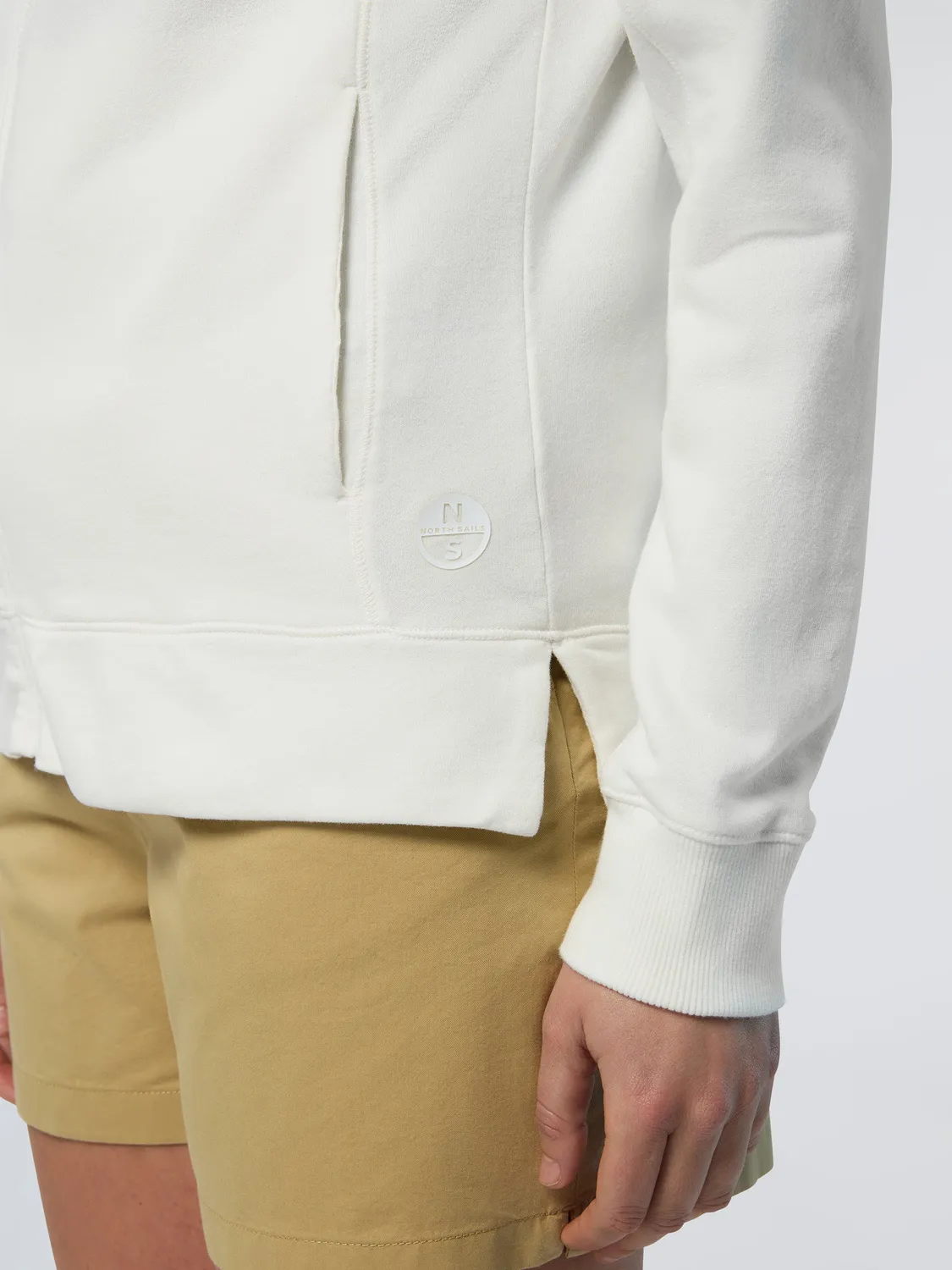 North Sails Eco Fleece sweat zippé femme rose coton bio
