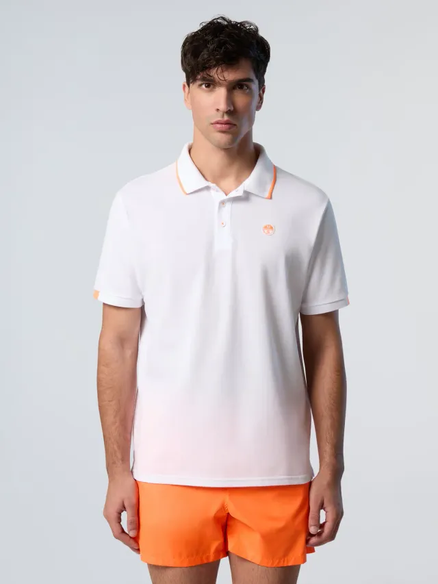 North Sails polo logo neon piqué coton homme