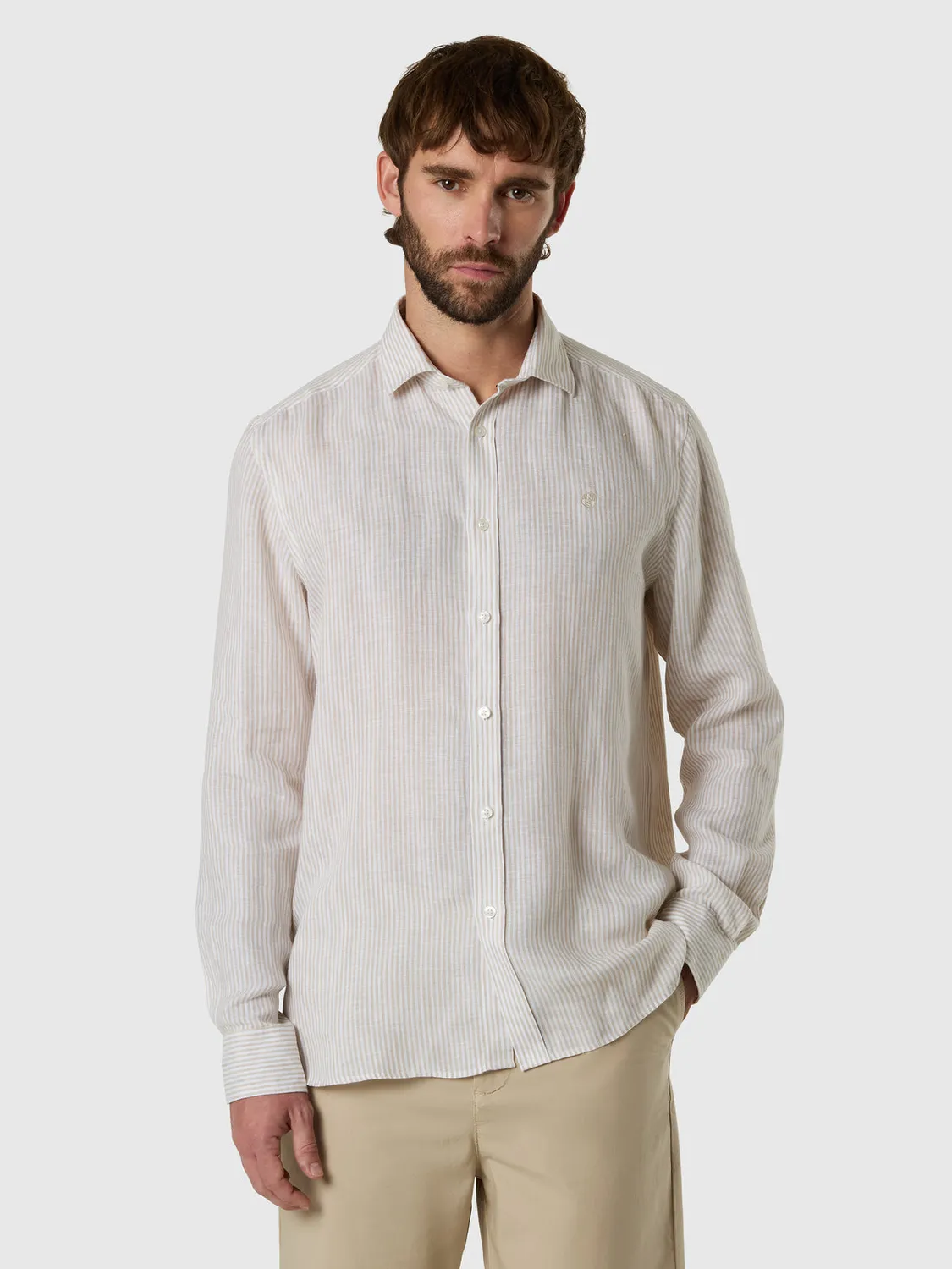 North Sails Bengal chemise lin rayée European Flax