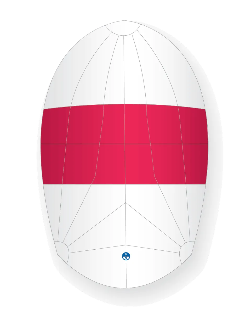 North Sails Micro SS-1 spinnaker projection portant