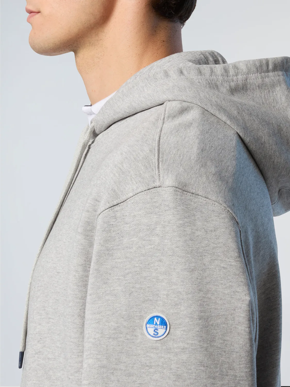 North Sails hoodie côtes latérales coton bio