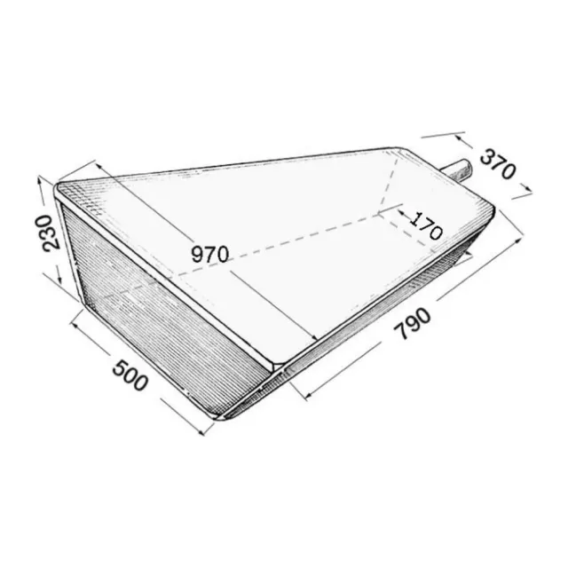 Osculati réservoir eau rigide 80 L polyéthylène proue