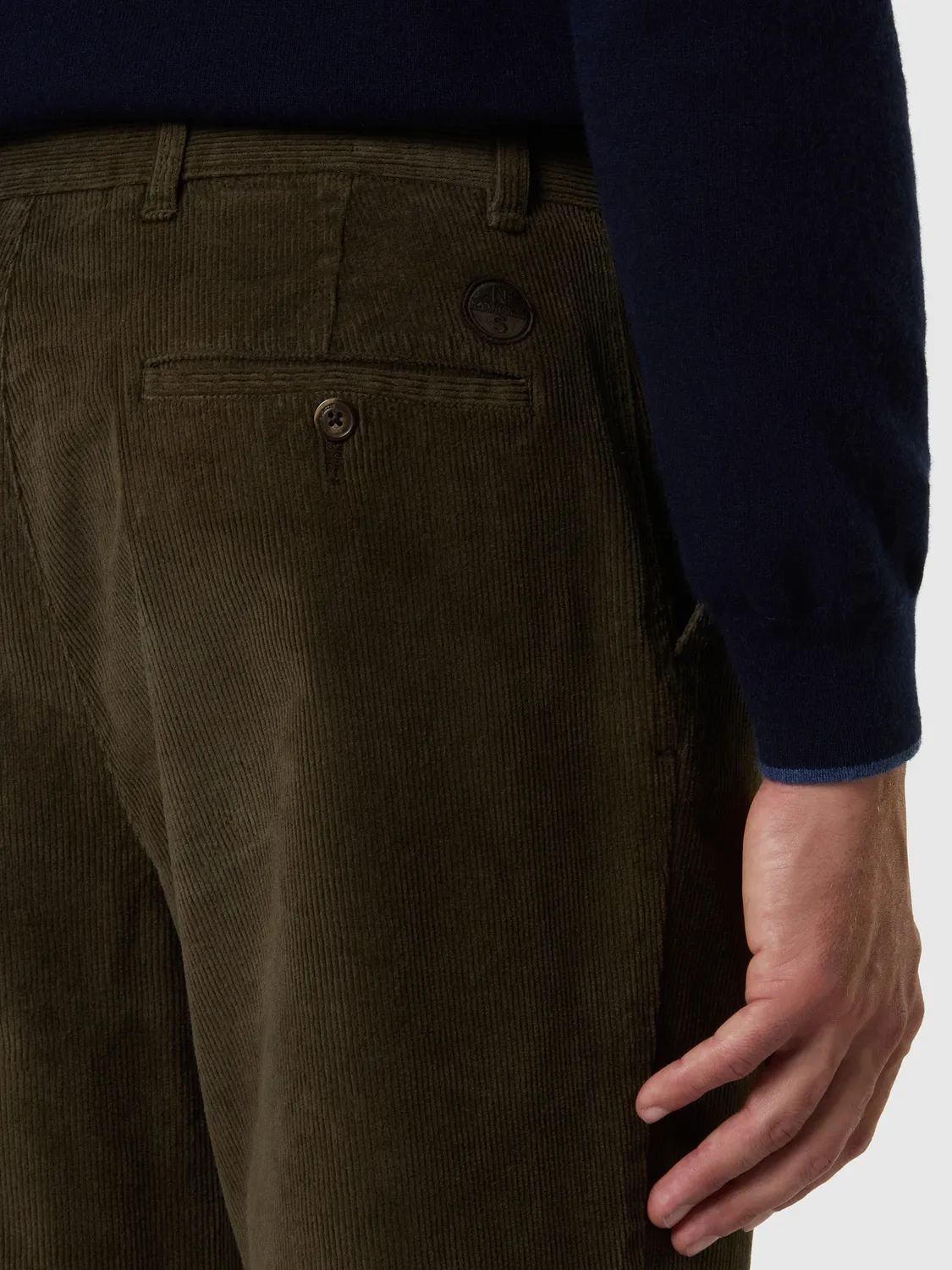 North Sails Freedom pantalon velours côtelé kaki hiver