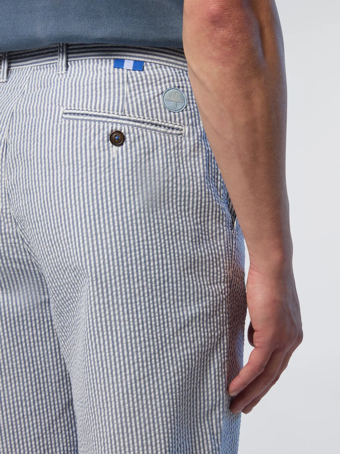 North Sails Freedom short chino seersucker coton bio