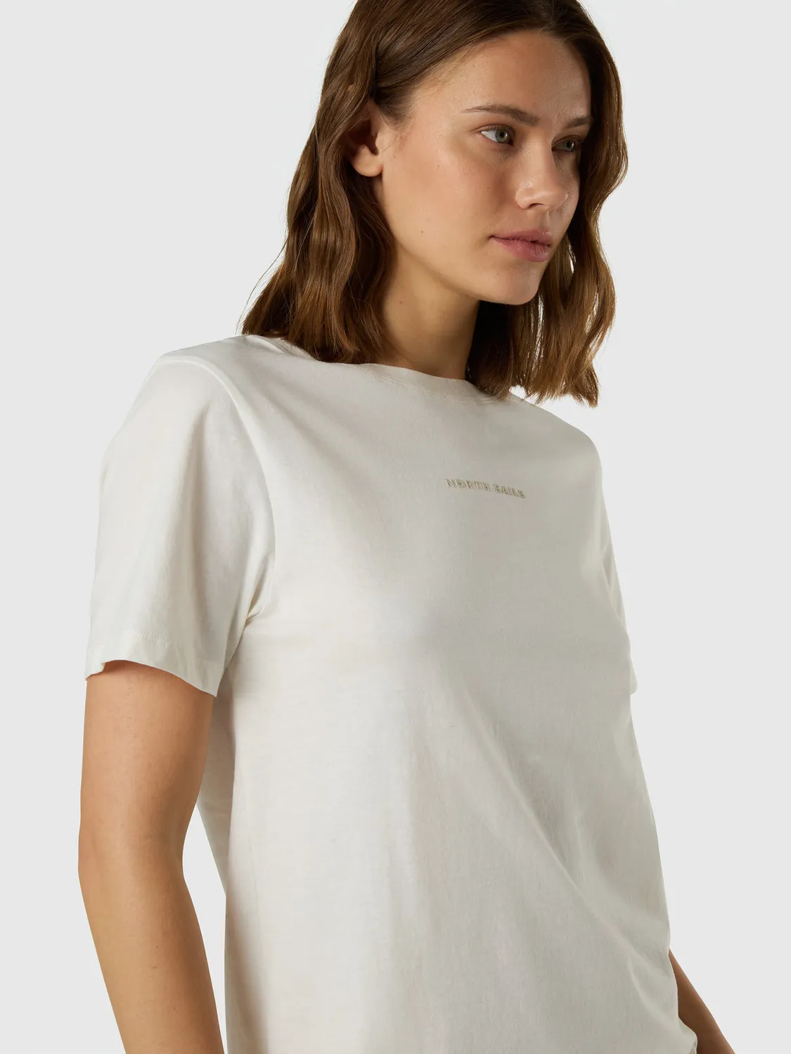North Sails T-shirt coton bio logo tonal col rond