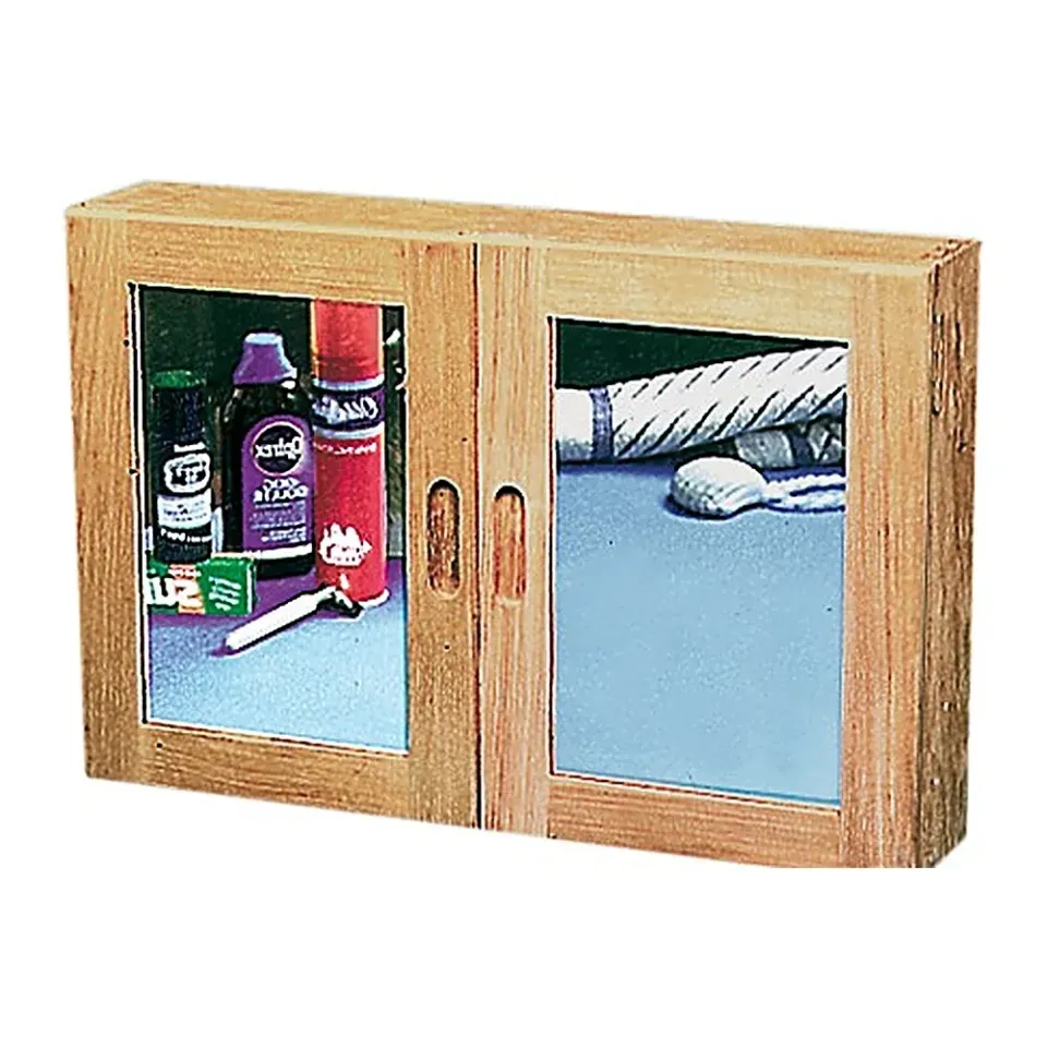 ARC armoire teck cuisine WC 560x380x110 mm