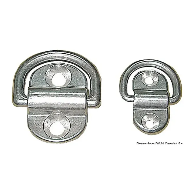 Osculati pontet inox pivotant demi-anneau 28x54 mm pliable