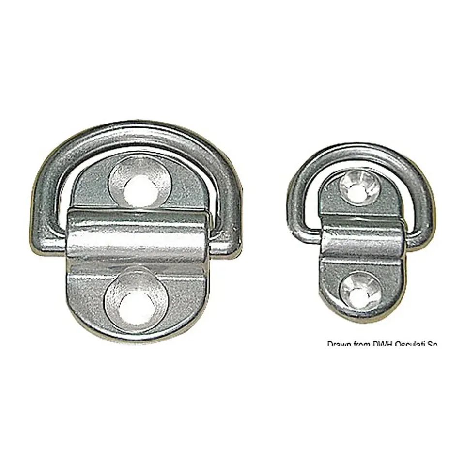 Osculati pontet inox pivotant demi-anneau 28x54 mm pliable