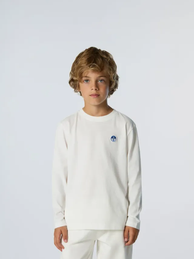 North Sails t-shirt manches longues enfant coton bio logo