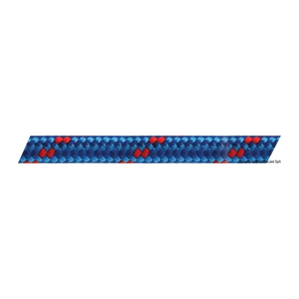 Double tresse écoute bleue 6 mm bobine 200 m