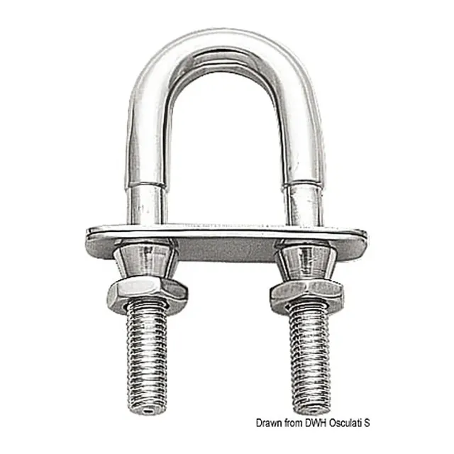 easysea U-bolt M12 étrier inox écrou sécurité