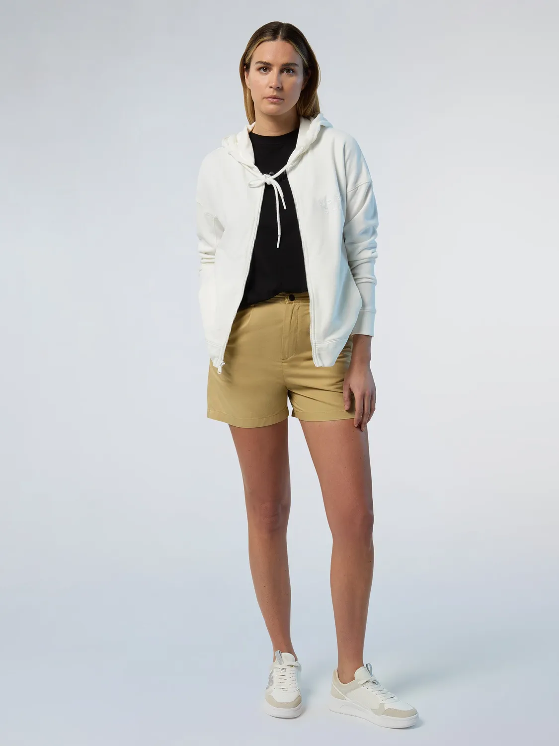North Sails Eco Fleece sweat zippé femme rose coton bio