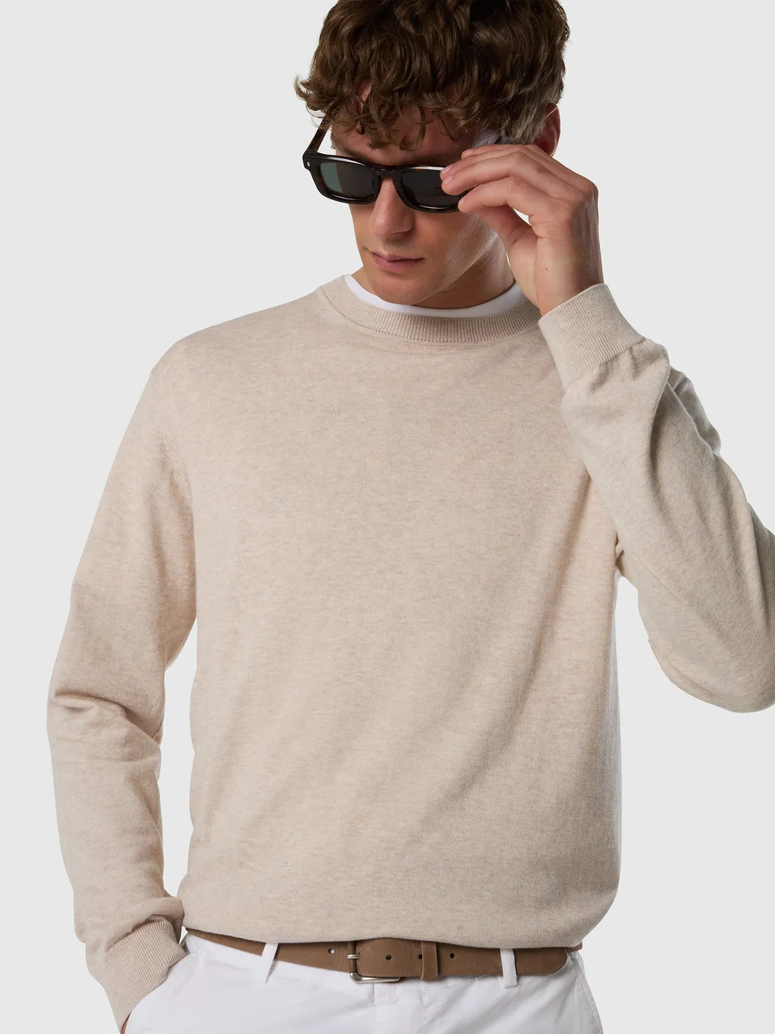 North Sails Light pull col rond coton bio