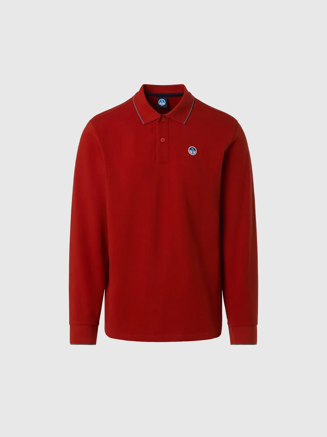 North Sails Polo manches longues homme logo patch coton