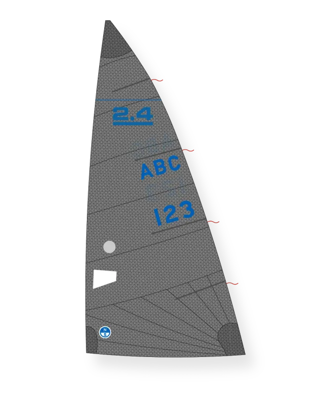 North Sails XM-12 grand-voile 2.4m radiale