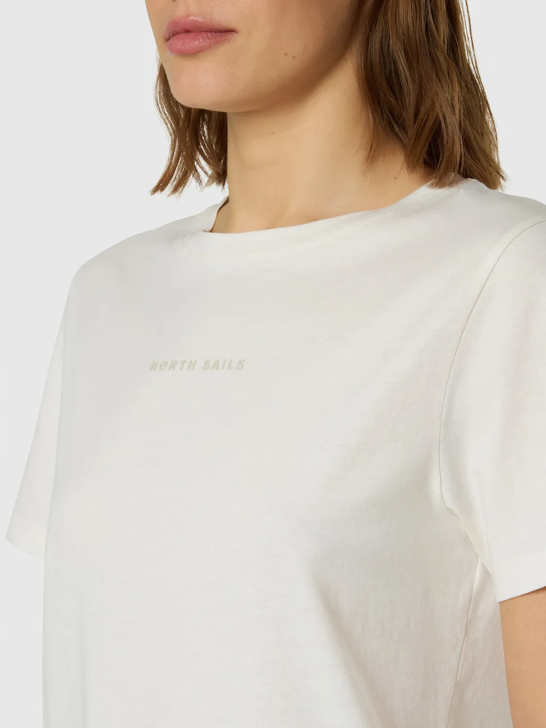North Sails T-shirt coton bio logo tonal col rond