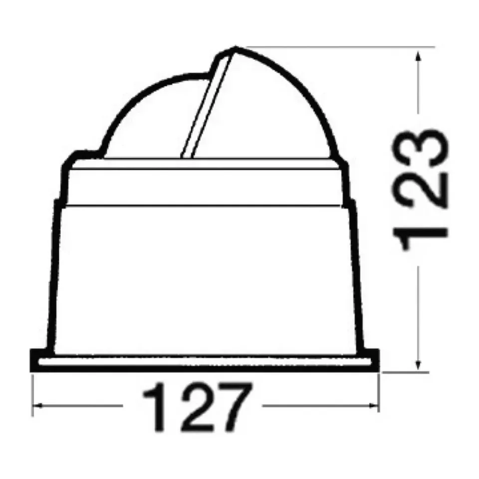 Riviera BZ3/AV compas 80 mm noir éclairage LED