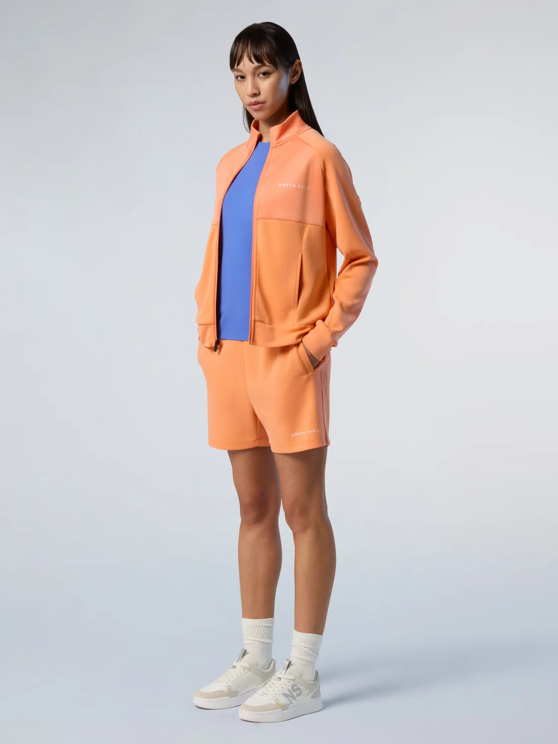 North Sails sweat zippé col montant modal shimmer