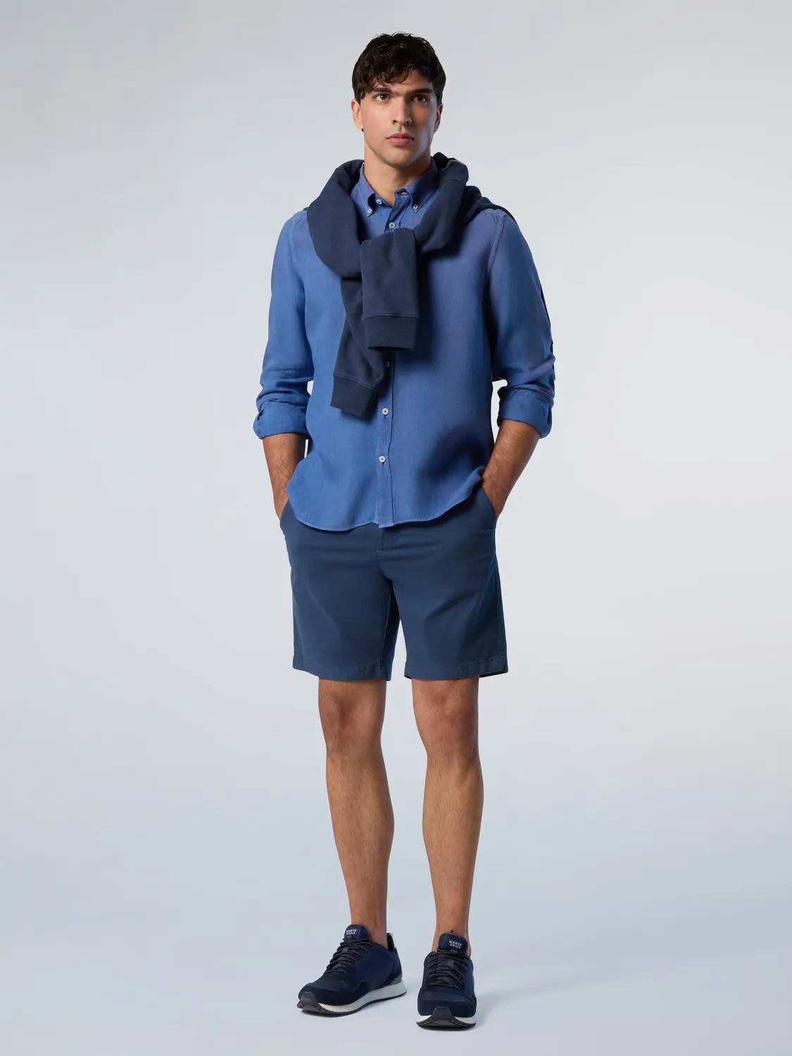 North Sails chemise lin bleue beacoup