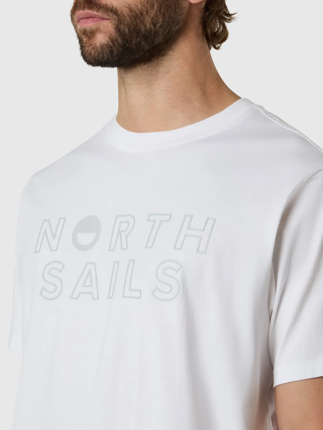T-shirt with North Sails print t-shirt coton bio