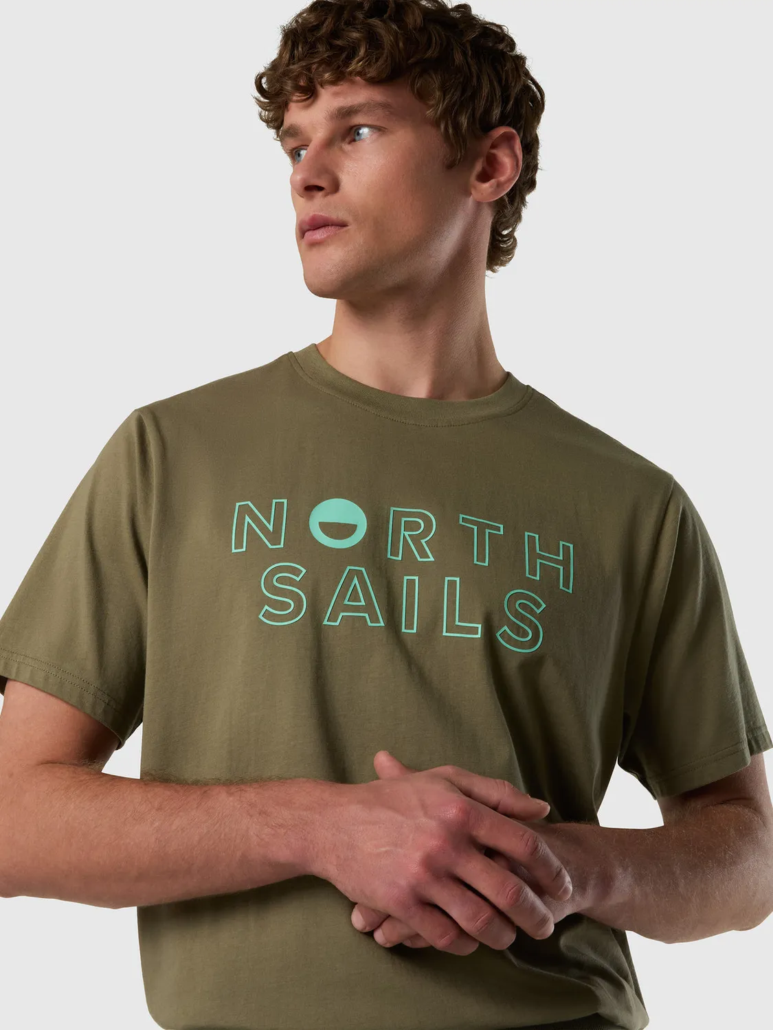 T-shirt with North Sails print t-shirt coton bio