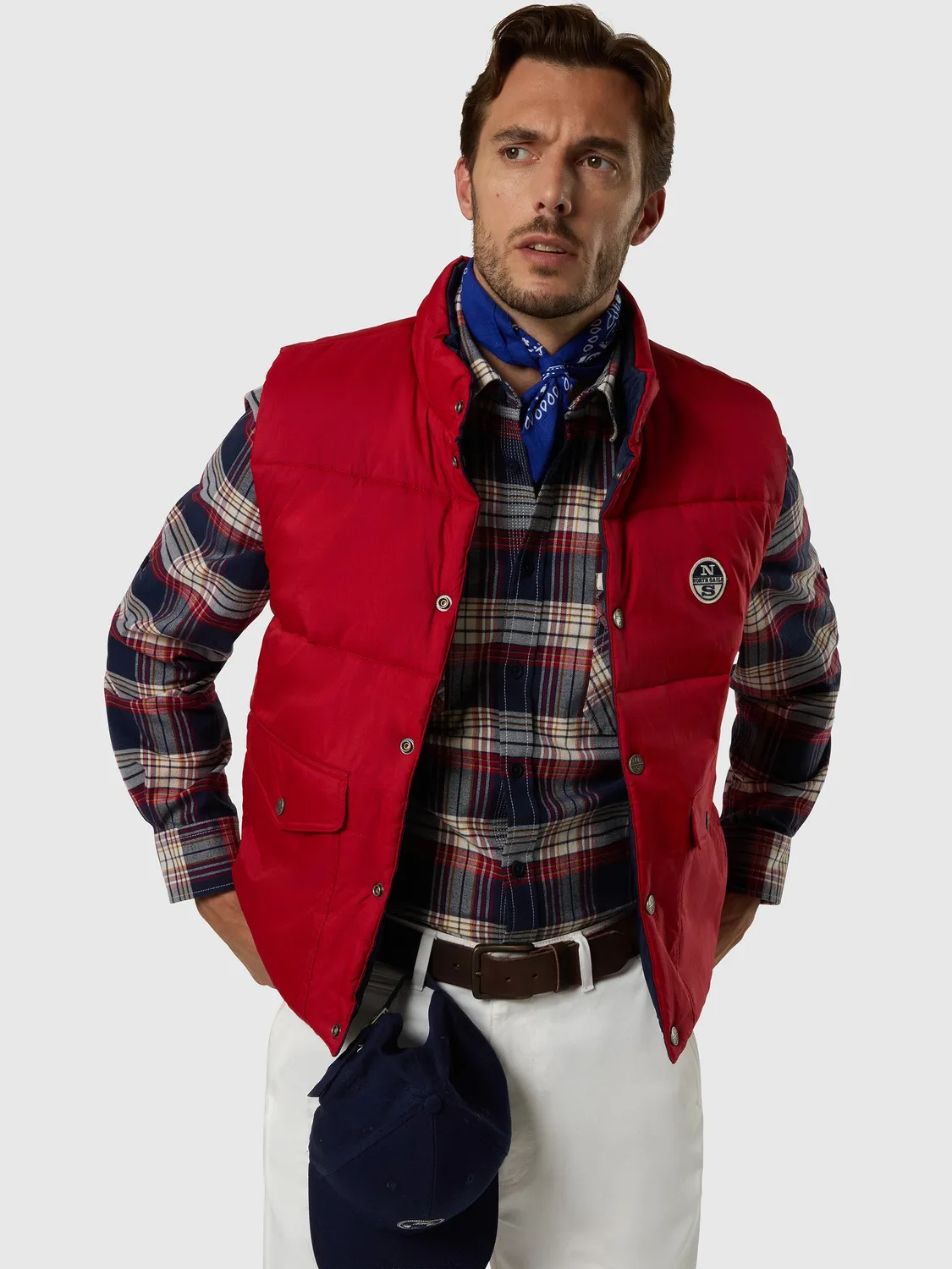 North Sails Shot gilet réversible rouge urban homme