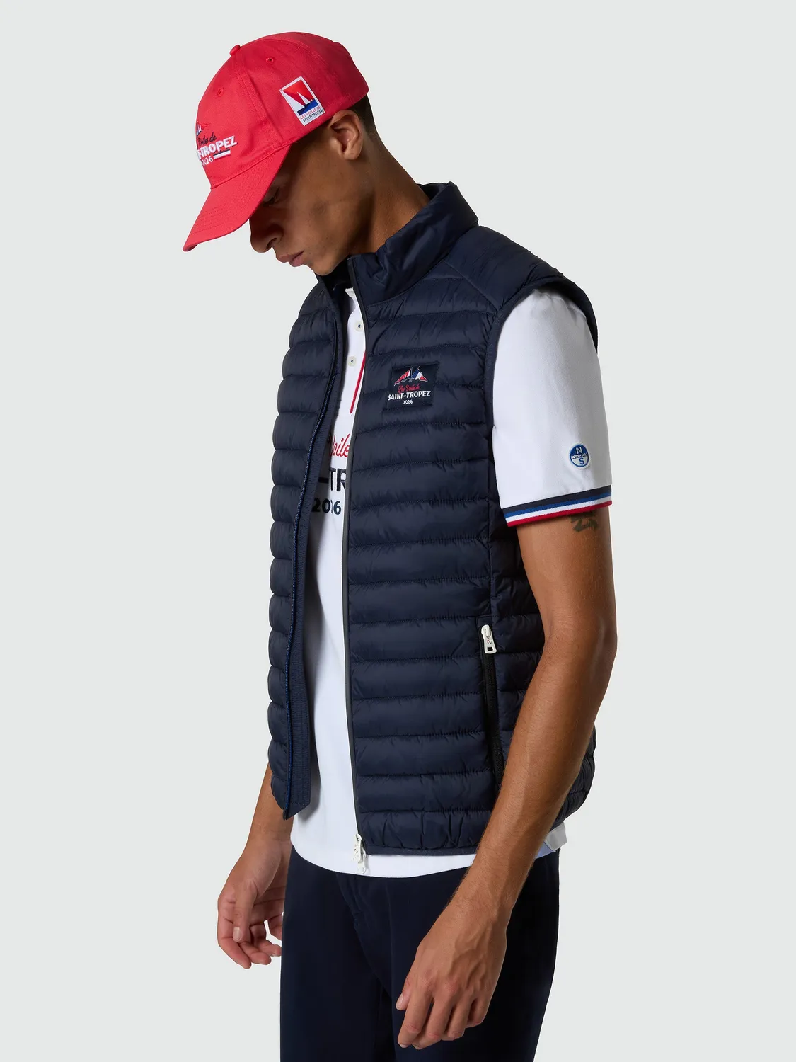 North Sails Saint-Tropez gilet matelassé bleu marine