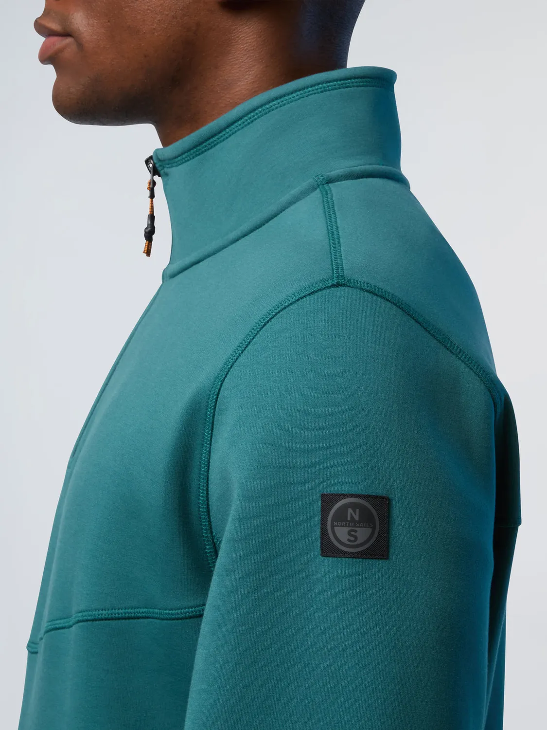 North Sails Interlock sweat demi-zip poches zippées
