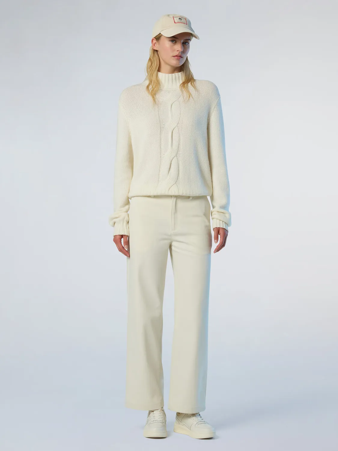 North Sails pull col montant maxi torsade cachemire