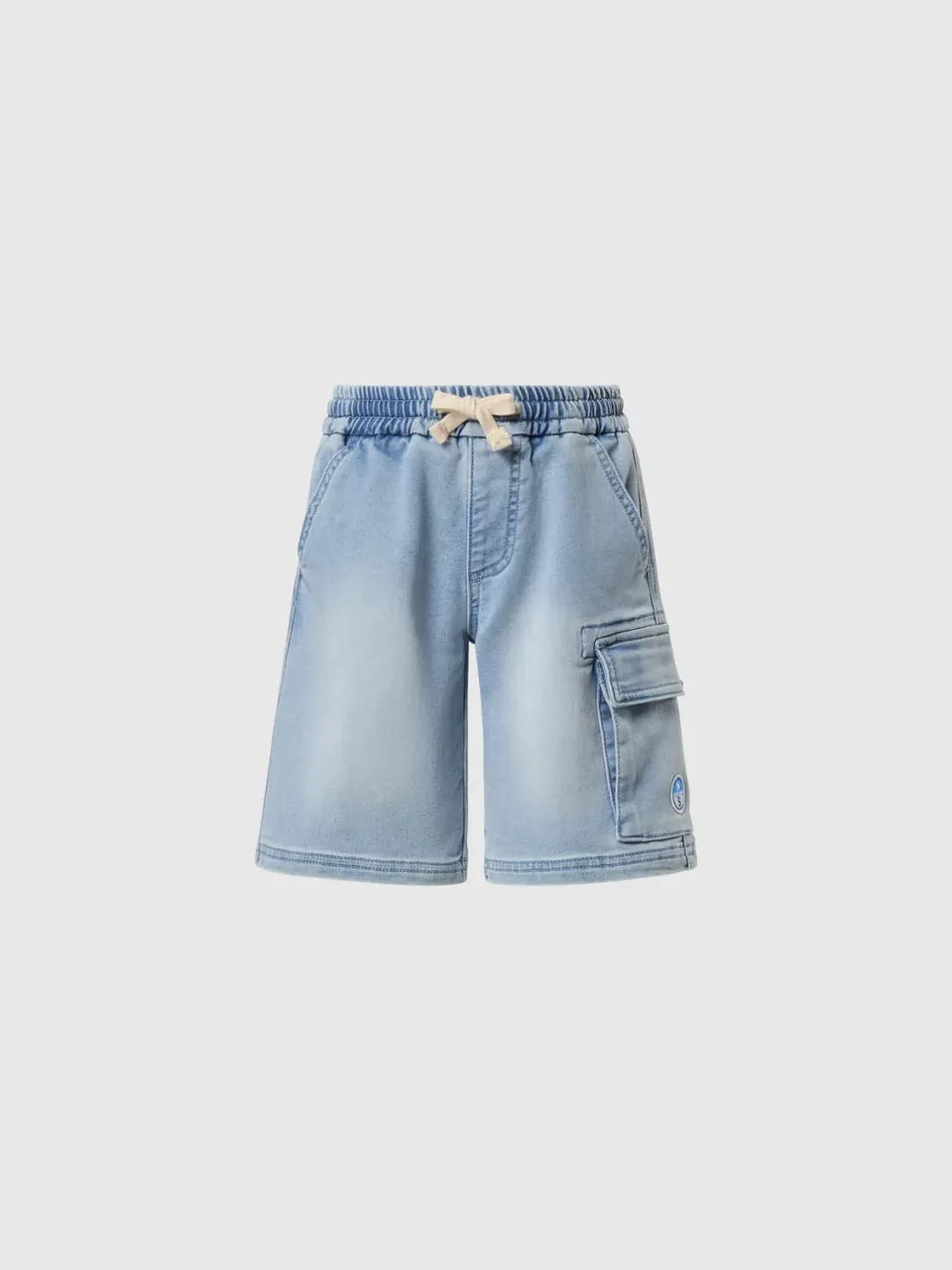 North Sails short sweat enfant denim cargo coton