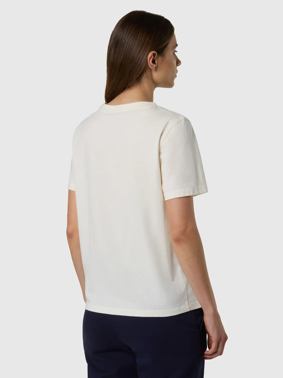 North Sails t-shirt logo ton sur ton Steel blue femme