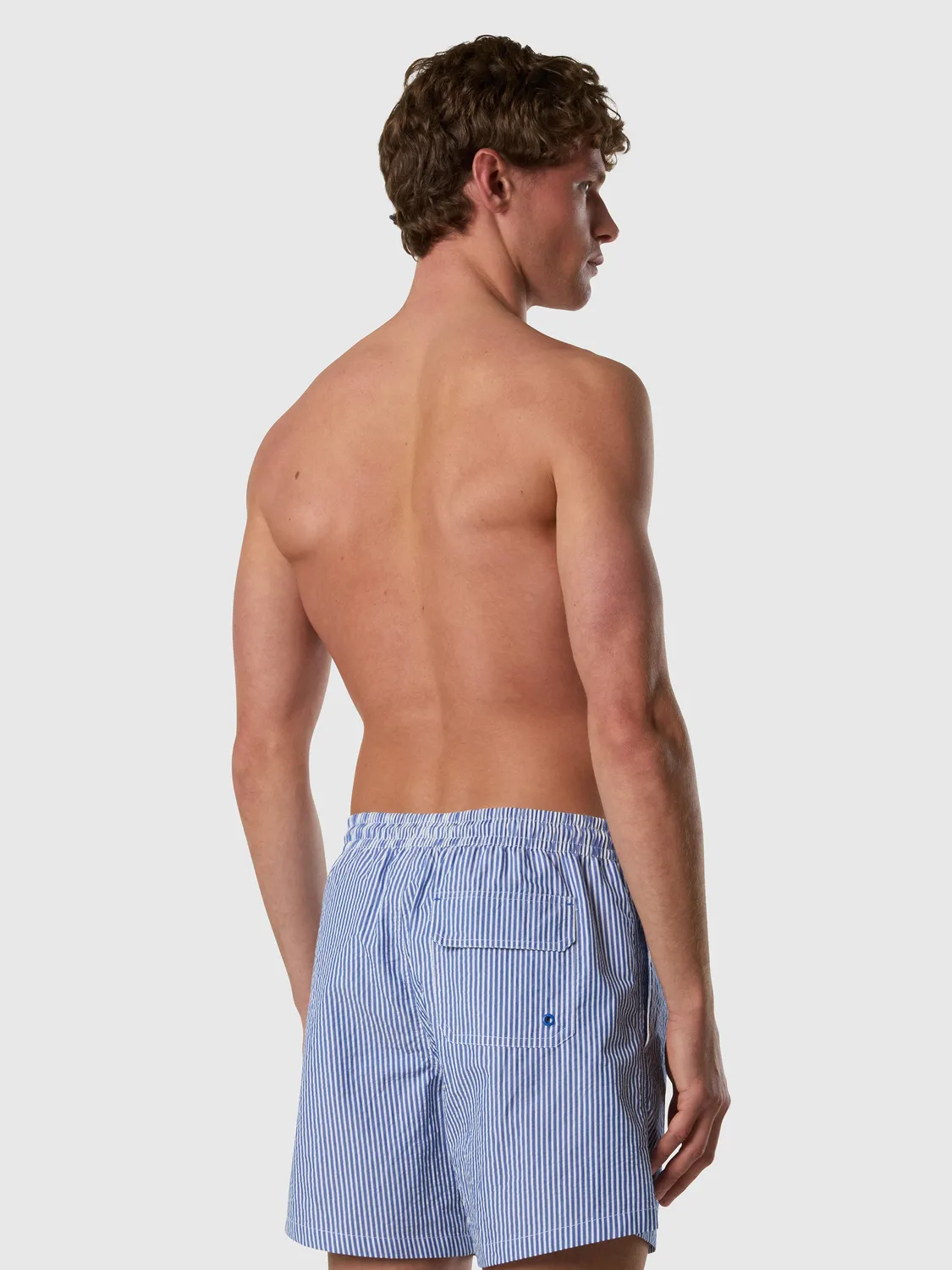North Sails short de bain seersucker rayé