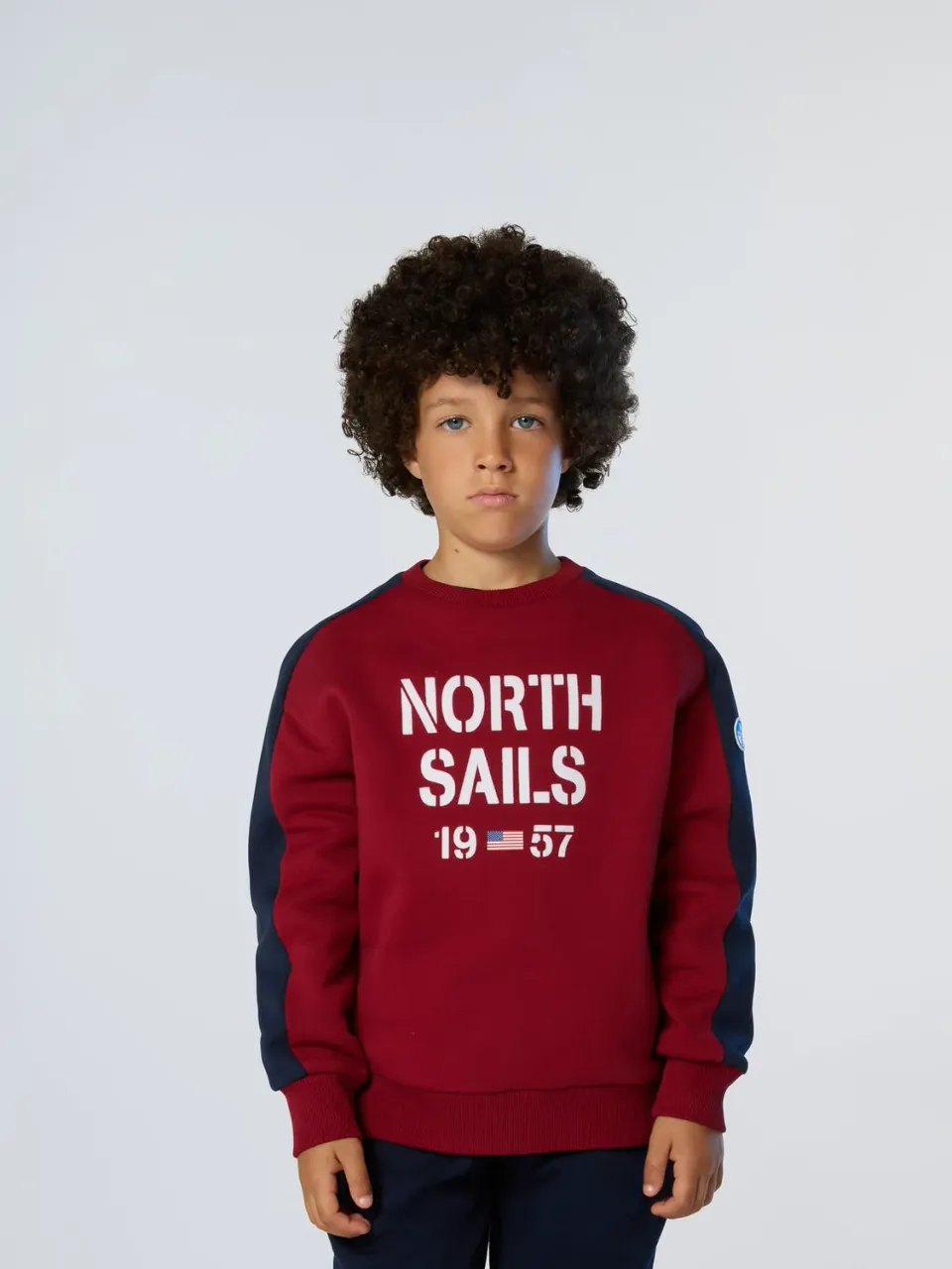 North Sails sweat flock imprimé coton bio