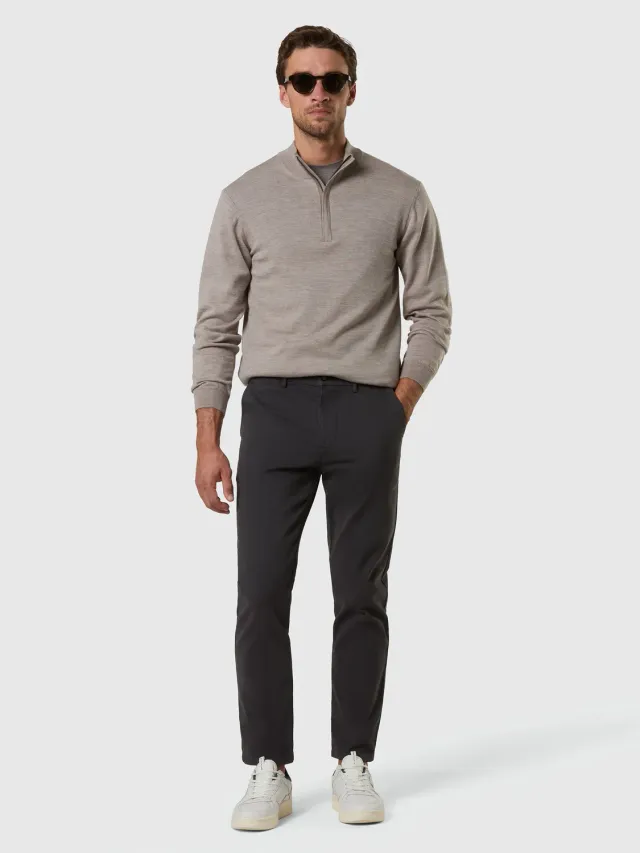 North Sails pull demi-zip mérinos homme fossil