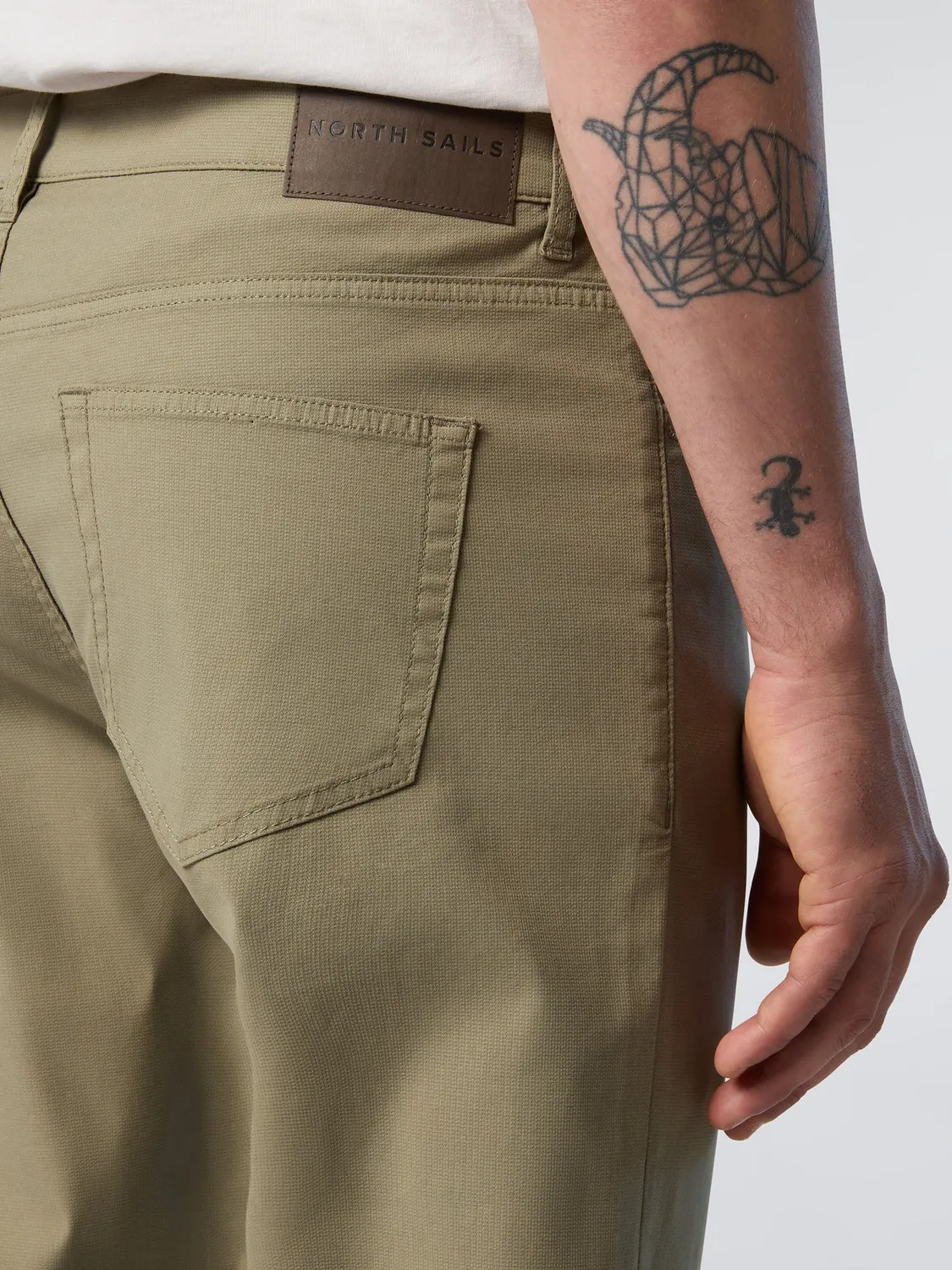 North Sails pantalon 5 poches dobby stretch