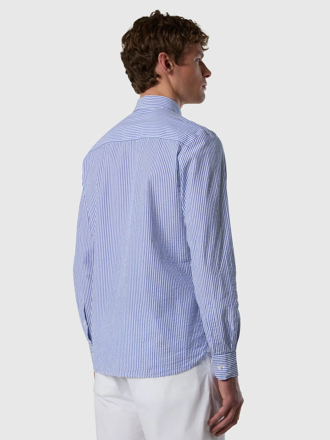 North Sails chemise seersucker rayée homme coton