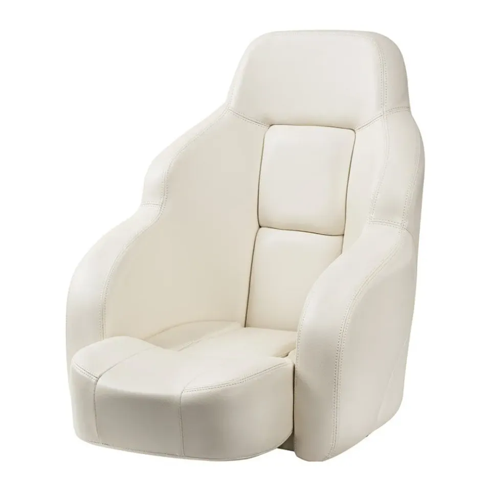 Siège bateau Flip Up RS56 assise blanche rembourrée