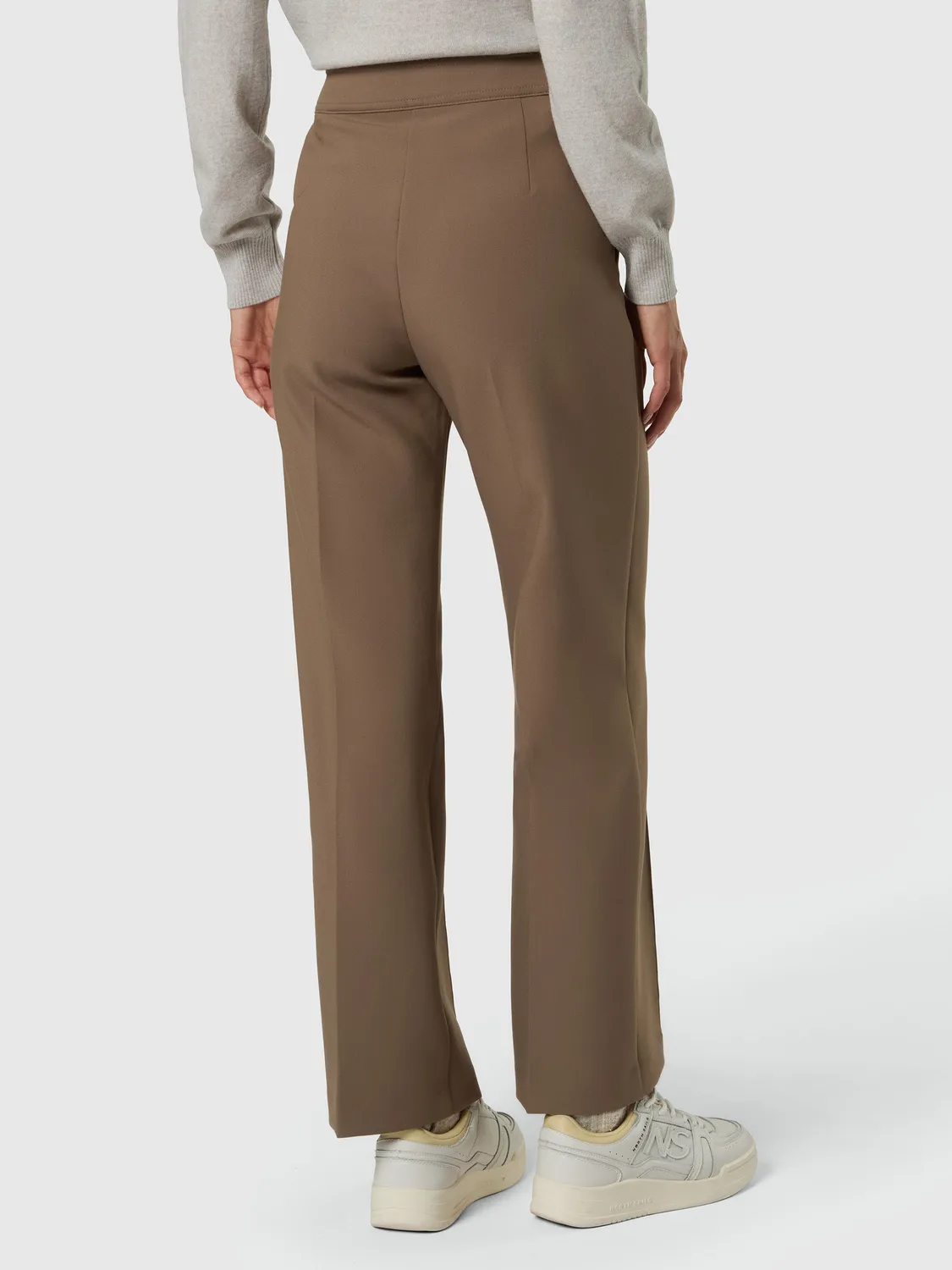North Sails pantalon pin-tuck droit femme Walnut