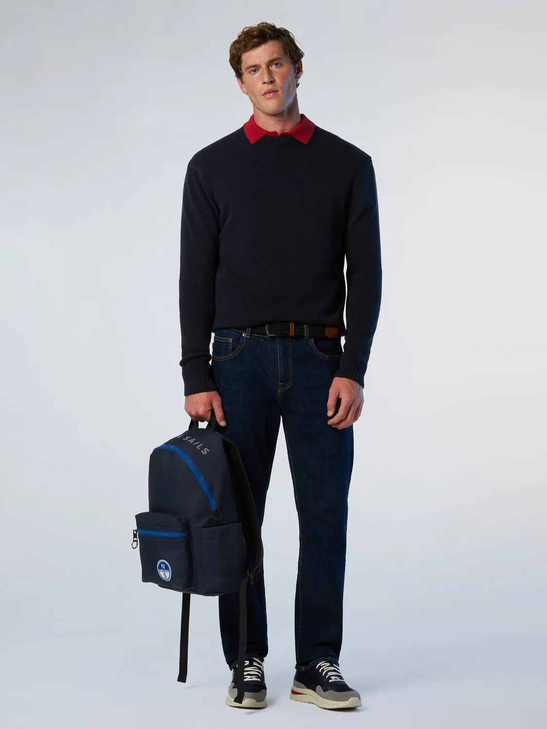 North Sails jean rayé denim recyclé taille mi-haute