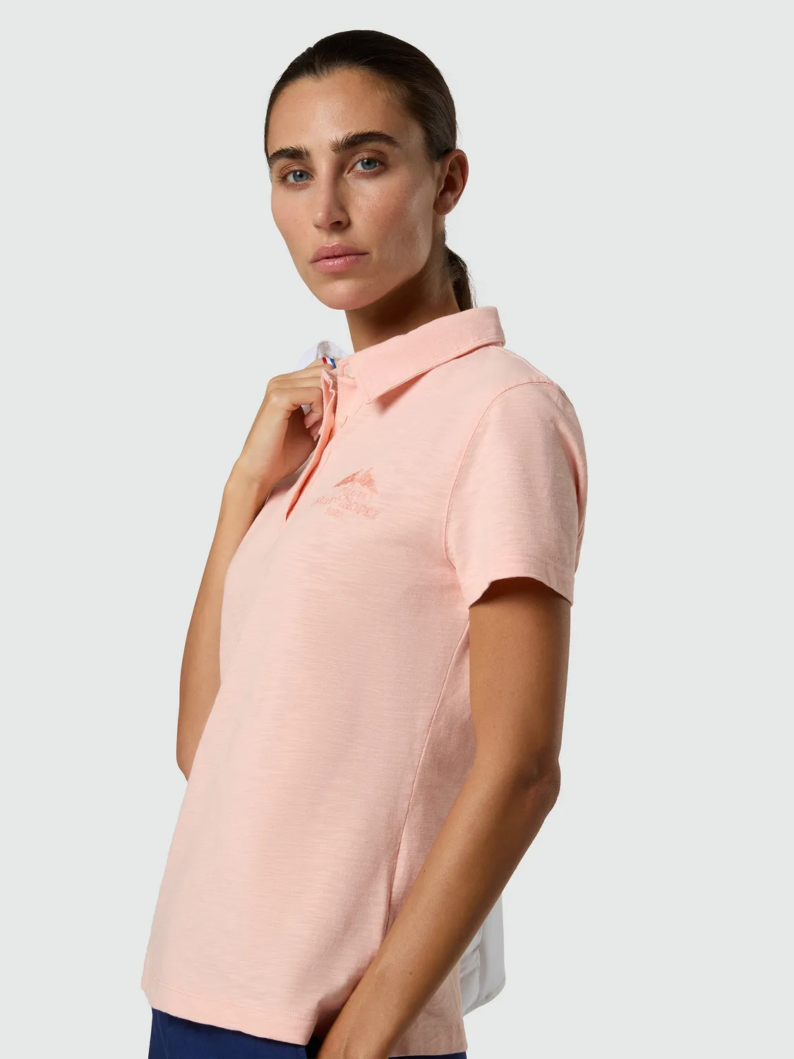 North Sails Saint-Tropez polo slub femme rose corail