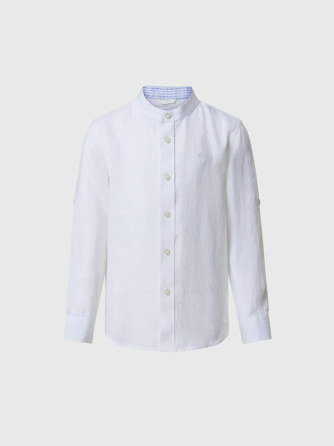 North Sails Mandarin chemise lin enfant col mandarin