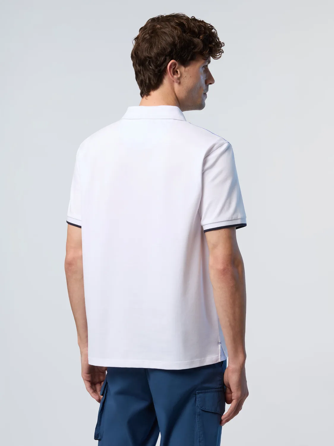 North Sails polo col rayé coton bio stretch