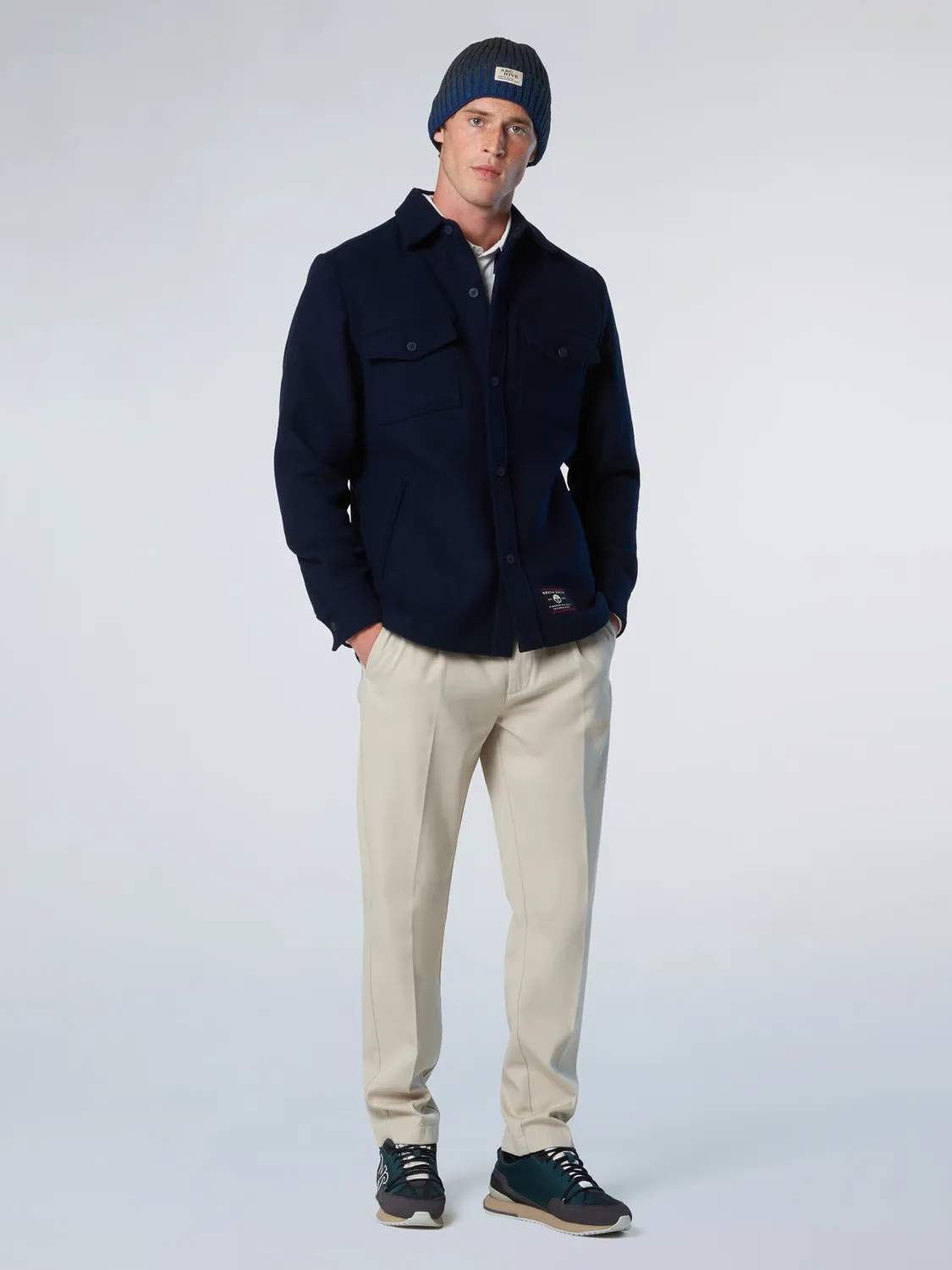 North Sails surchemise flanelle lourde laine
