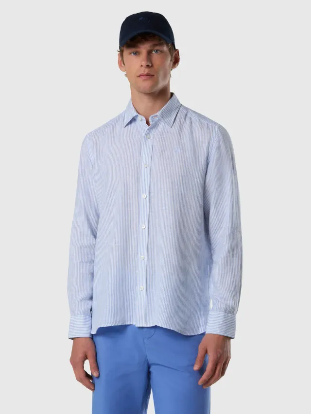 North Sails Bengal chemise lin rayée European Flax