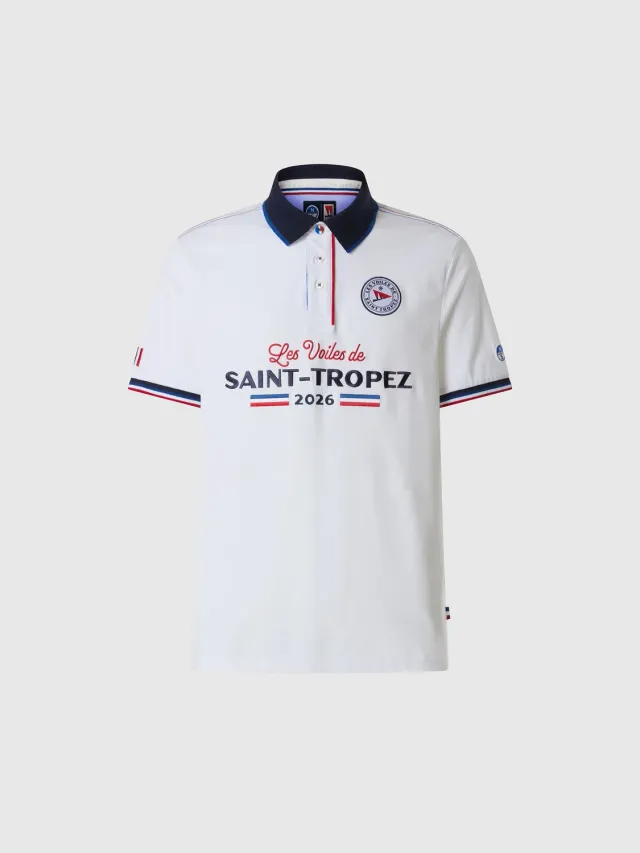 North Sails Saint-Tropez polo homme coton blanc