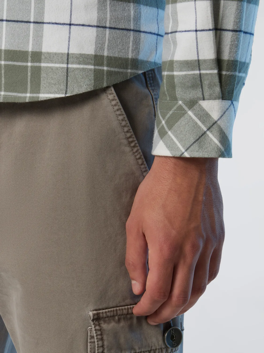 North Sails chemise flanelle à carreaux coton homme