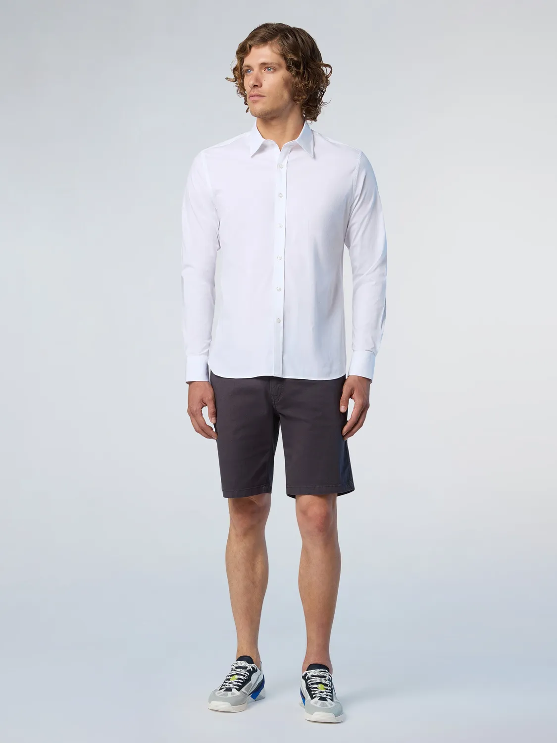 North Sails chemise popeline blanche homme ponton