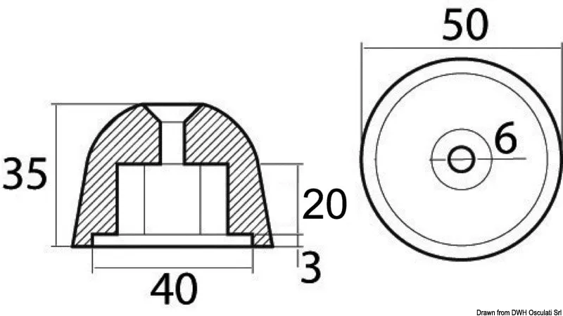 Tecnoseal anode zinc 02481 pièce détachée
