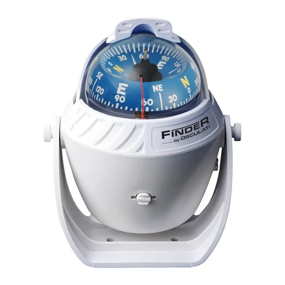 Easysea Finder 2"5/8 compas bateau blanc/bleu