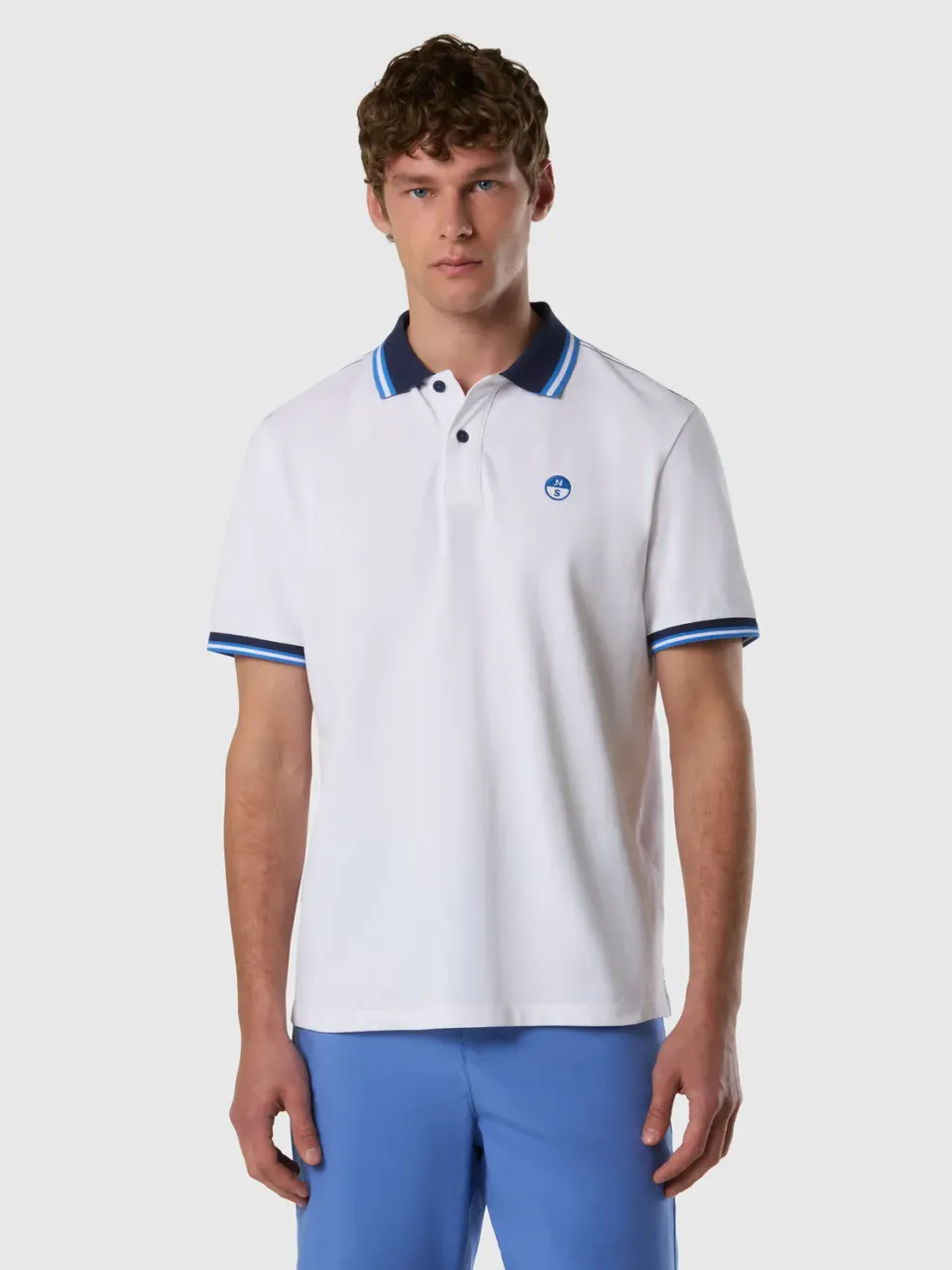North Sails Polo à rayures coton bio homme